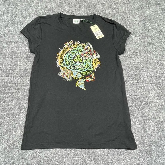Vibrant Graphic Black Short Sleeve Tee - Picture 1 of 5